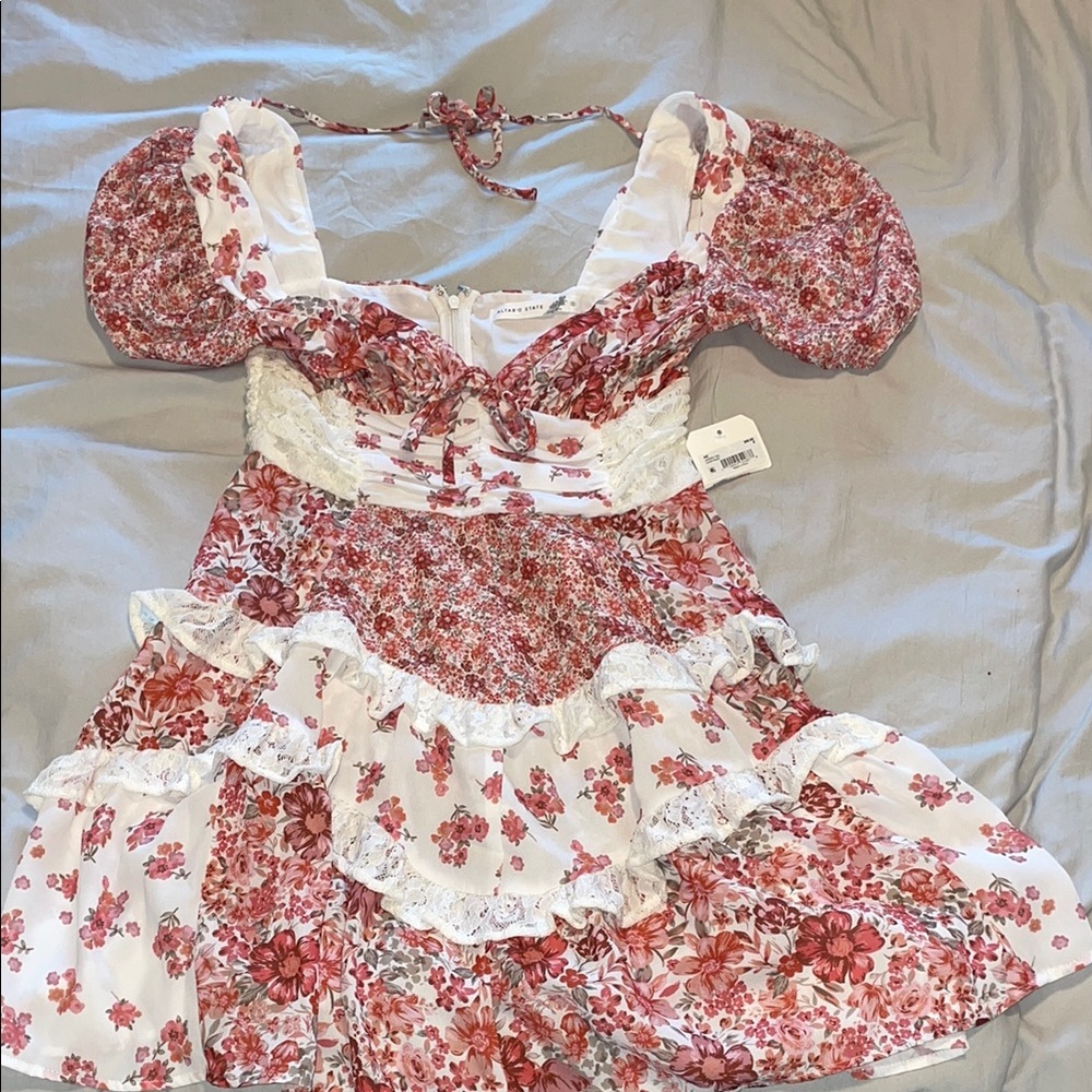 Floral Puff Sleeve Dress